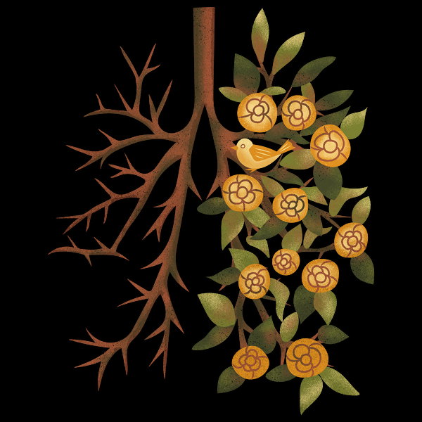 Green Lungs Of Nature And Flowers - Adult & Kids T-Shirts, Sweatshirts & Hoodies apparel design preview 1