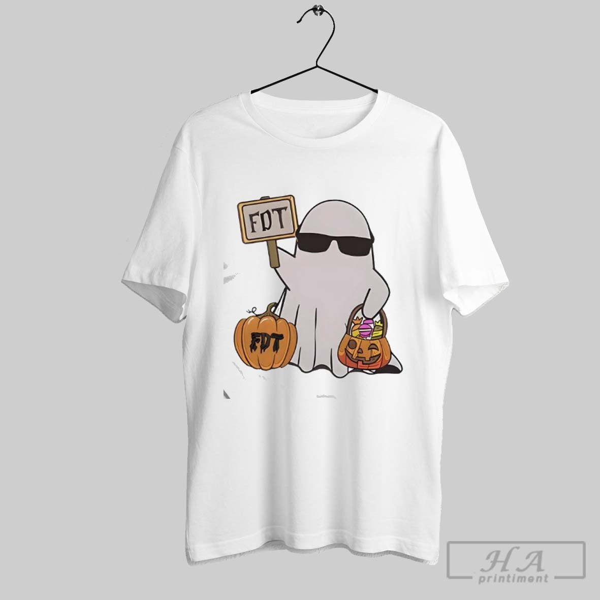 Halloween Fdt Ghost - Adult & Kids T-Shirts, Sweatshirts & Hoodies apparel design preview 1