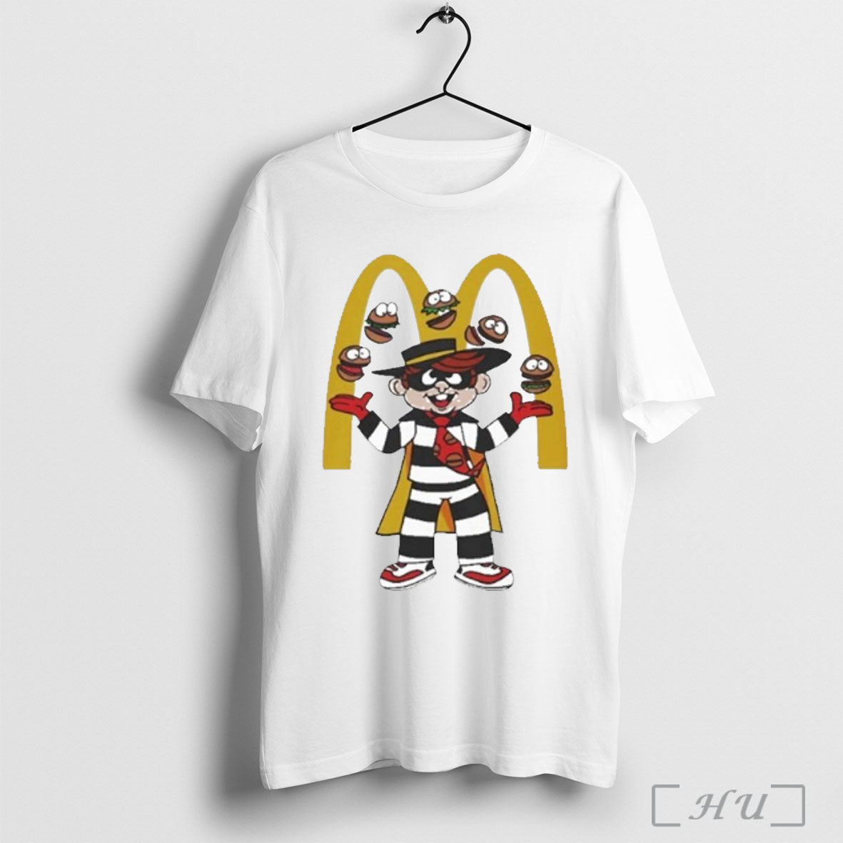 Hamburglar Juggling Burgers - Adult & Kids T-Shirts, Sweatshirts & Hoodies apparel design preview 1