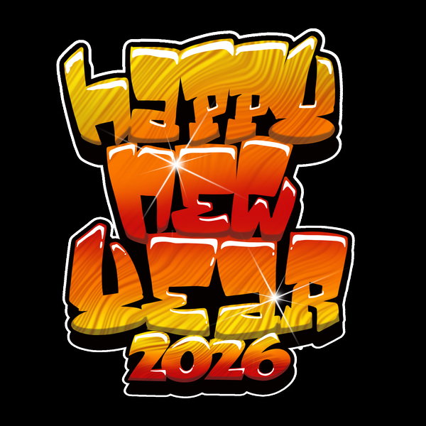 Happy New Year 2026 - Adult & Kids T-Shirts, Sweatshirts & Hoodies apparel design preview 1