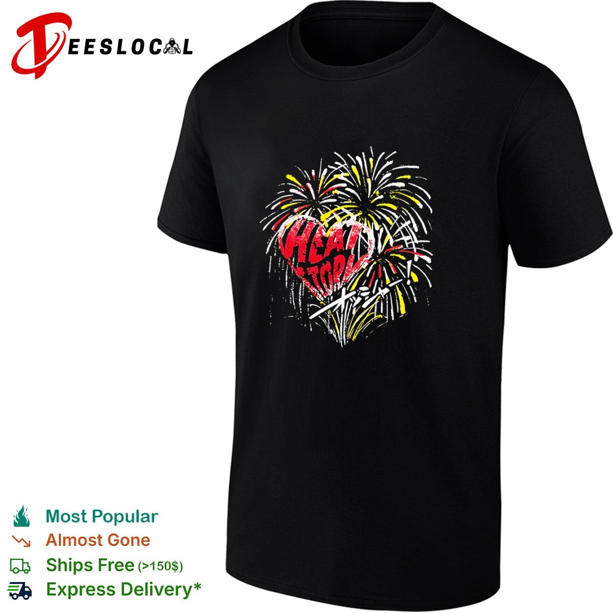 Heat Tokyo firework heart Japanese - Adult & Kids T-Shirts, Sweatshirts & Hoodies apparel design preview 1