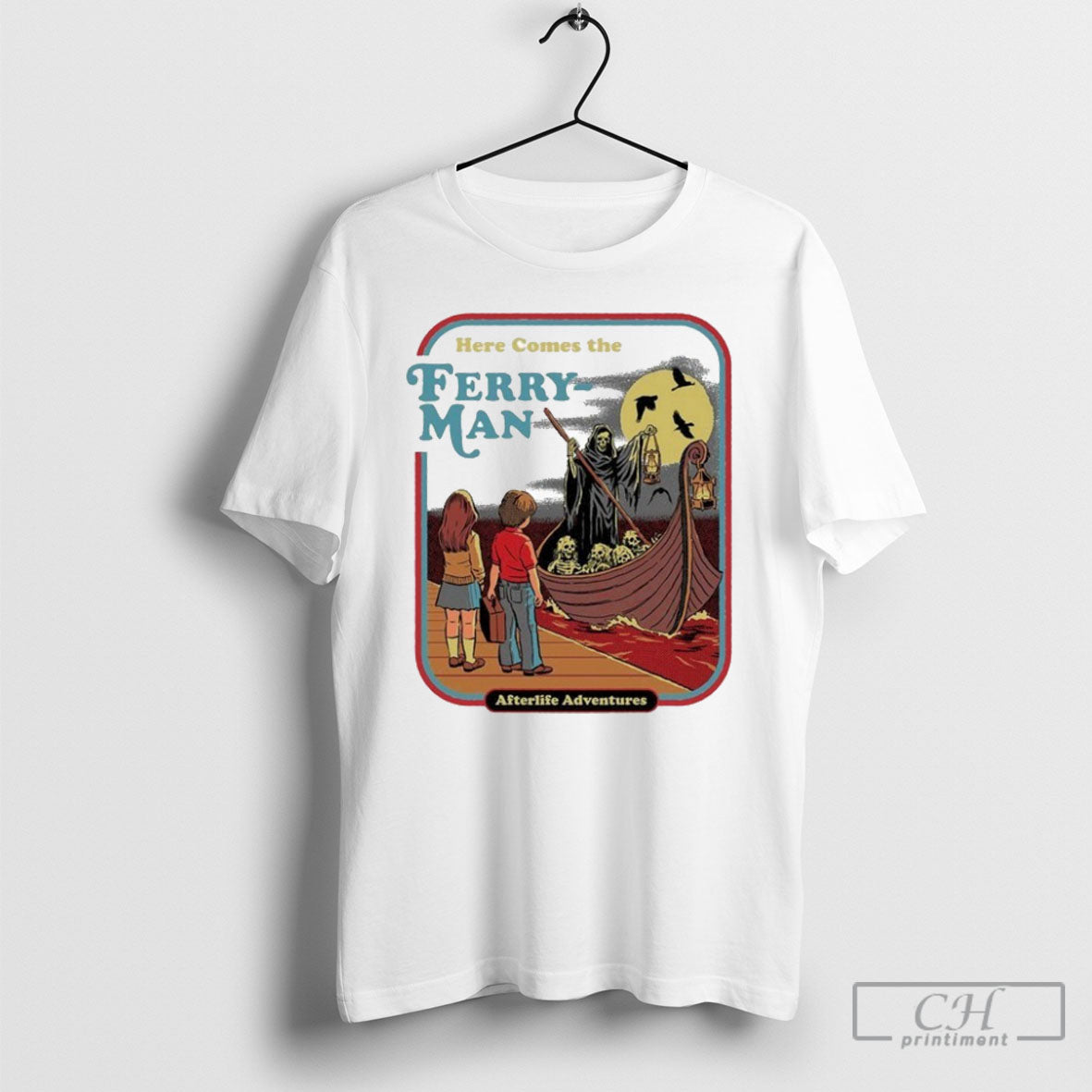 Here Comes The Ferryman Afterlife Adventures - Adult & Kids T-Shirts, Sweatshirts & Hoodies apparel design preview 1