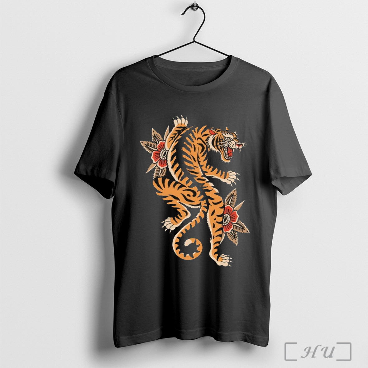 Hobo Jack Climbing Tiger - Adult & Kids T-Shirts, Sweatshirts & Hoodies apparel design preview 1