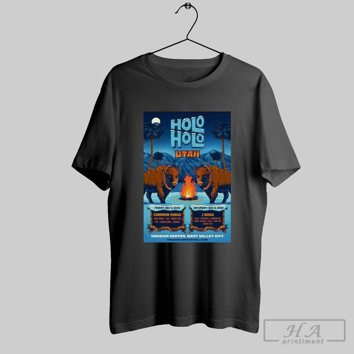 Holo Music Festival 2025 Utah Maverik Center West - Adult & Kids T-Shirts, Sweatshirts & Hoodies apparel design preview 1
