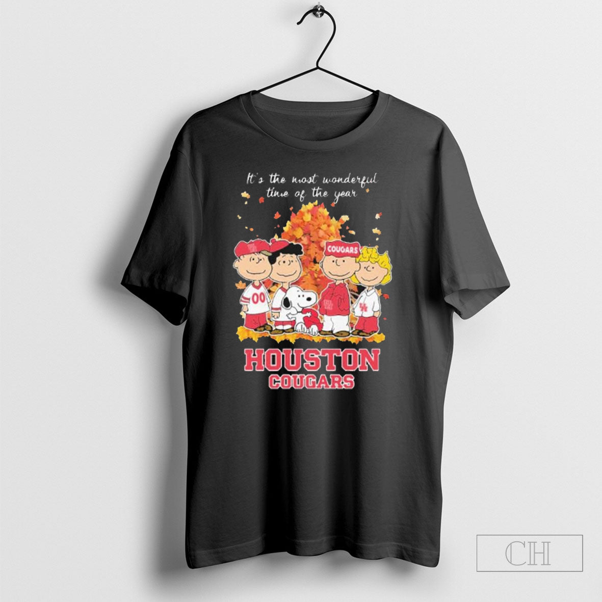 Houston Cougars And Peanuts Character Its The Most - Adult & Kids T-Shirts, Sweatshirts & Hoodies apparel design preview 1