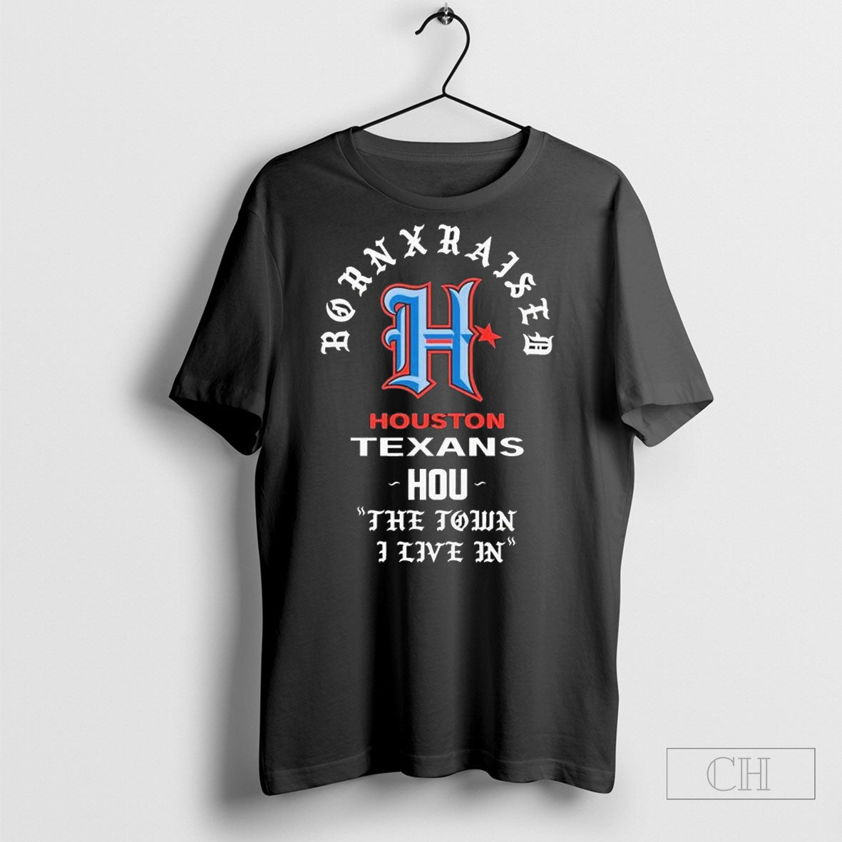 Houston Texans Born X Raised 2025 - Adult & Kids T-Shirts, Sweatshirts & Hoodies apparel design preview 1