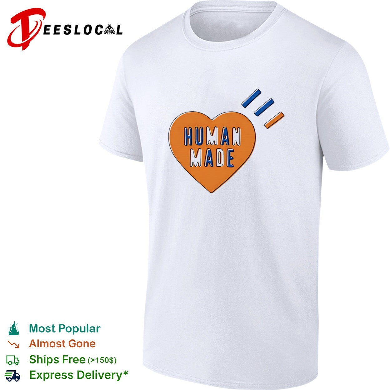 Human Made heart - Adult & Kids T-Shirts, Sweatshirts & Hoodies apparel design preview 1