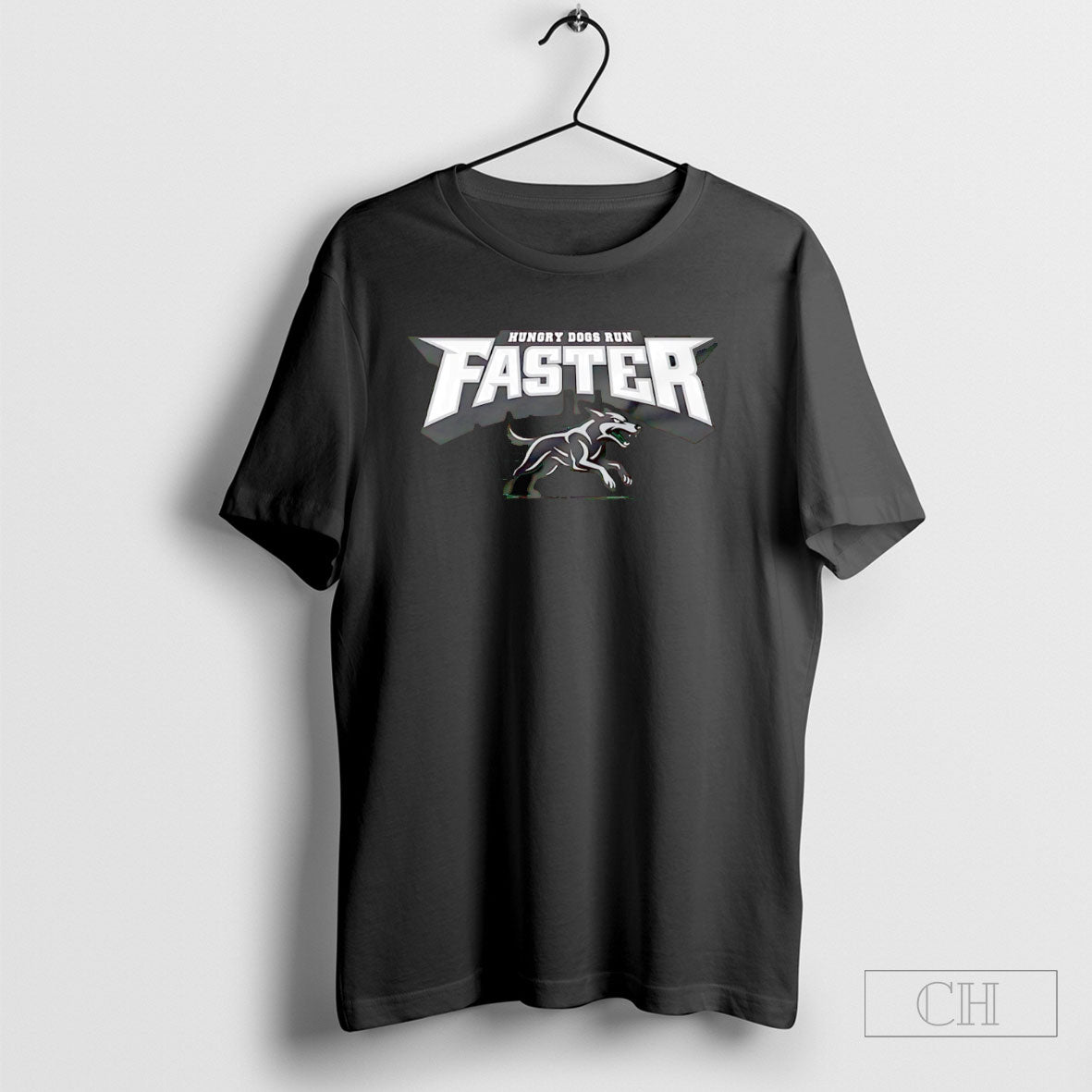 Hungry Dogs Run Faster Teee - Adult & Kids T-Shirts, Sweatshirts & Hoodies apparel design preview 1