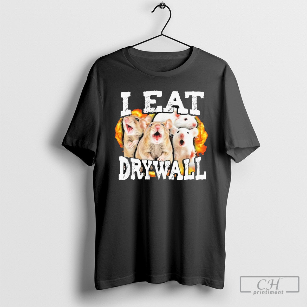 I Eat Drywall Rats - Adult & Kids T-Shirts, Sweatshirts & Hoodies apparel design preview 1