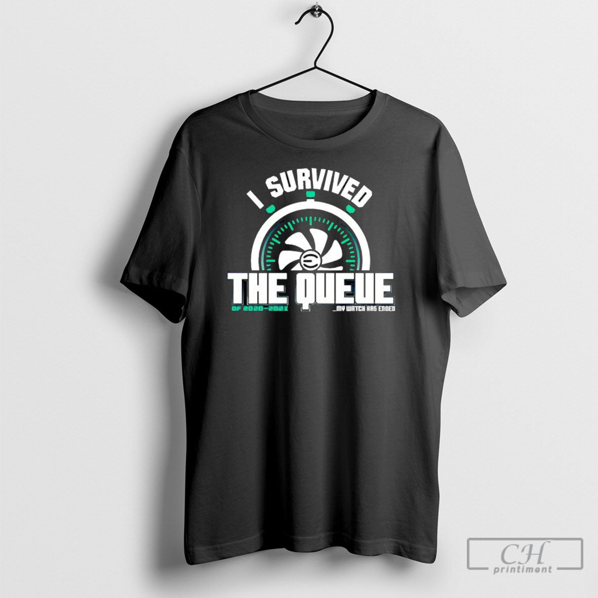 I Survived The Queue Of 2020 202x Watch - Adult & Kids T-Shirts, Sweatshirts & Hoodies apparel design preview 1