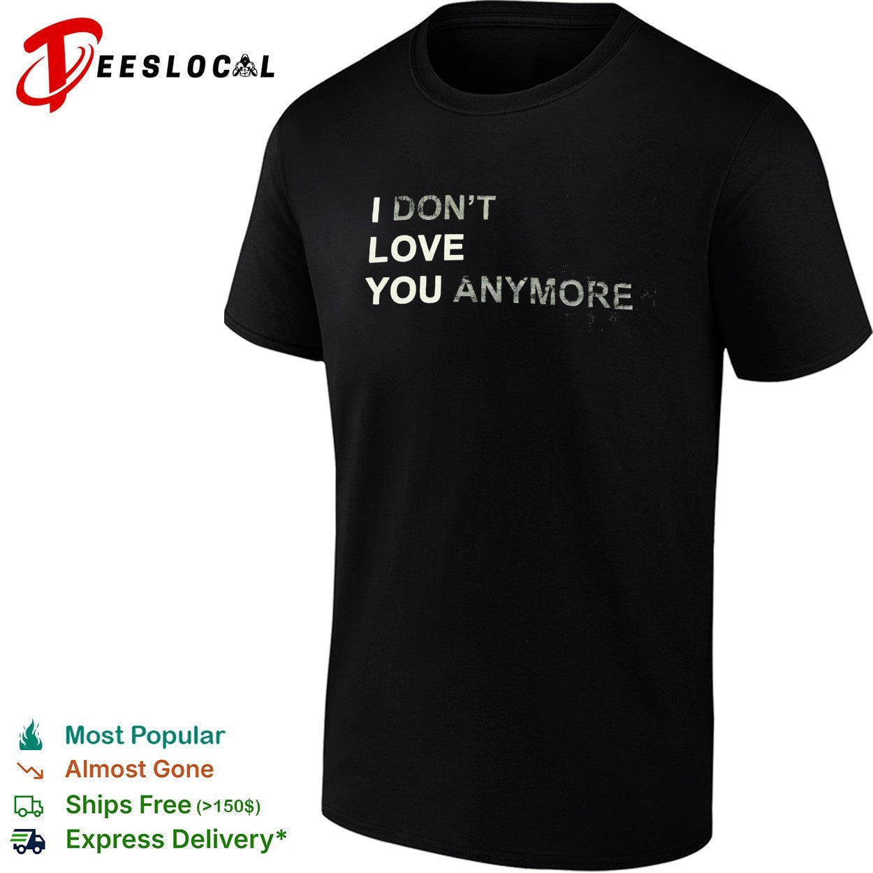 I don't love you anymore - Adult & Kids T-Shirts, Sweatshirts & Hoodies apparel design preview 1