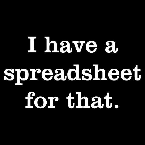 I Have A Spreadsheet For That - Adult & Kids T-Shirts, Sweatshirts & Hoodies apparel design preview 1
