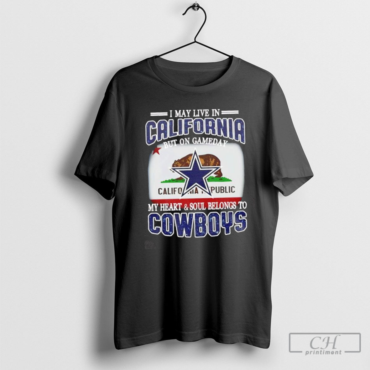 I Live In California And On Gameday My Heart Soul - Adult & Kids T-Shirts, Sweatshirts & Hoodies apparel design preview 1