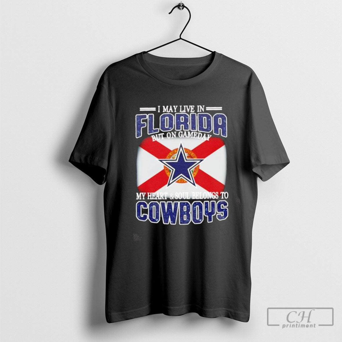 I Live In Florida And On Gameday My Heart Soul - Adult & Kids T-Shirts, Sweatshirts & Hoodies apparel design preview 1