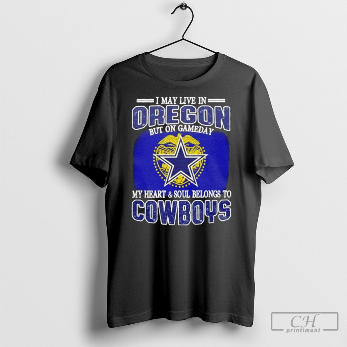 I Live In Oregon And On Gameday My Heart Soul Belongs - Adult & Kids T-Shirts, Sweatshirts & Hoodies apparel design preview 1