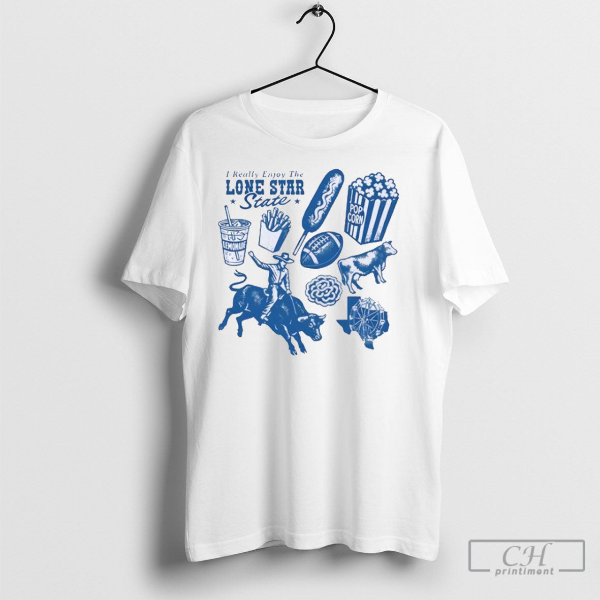I Really Enjoy The Texas Ash Lone Star State Icons - Adult & Kids T-Shirts, Sweatshirts & Hoodies apparel design preview 1