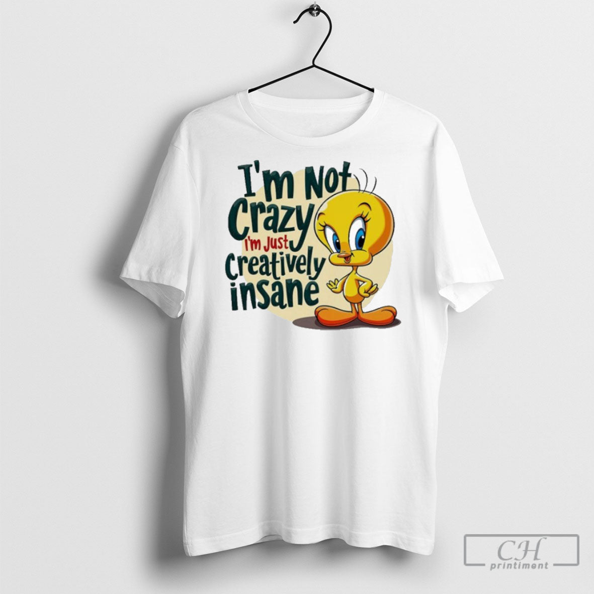 Im Not Crazy Just Creatively Insane - Adult & Kids T-Shirts, Sweatshirts & Hoodies apparel design preview 1
