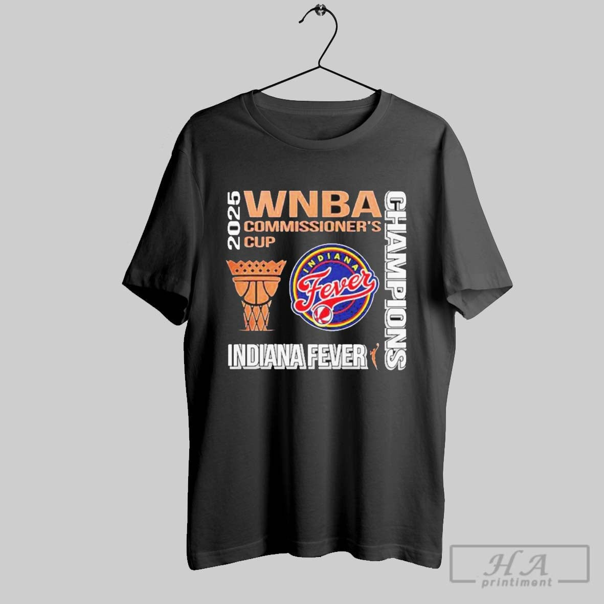 Indiana Fever Commissioners Cup Champions 2025 - Adult & Kids T-Shirts, Sweatshirts & Hoodies apparel design preview 1
