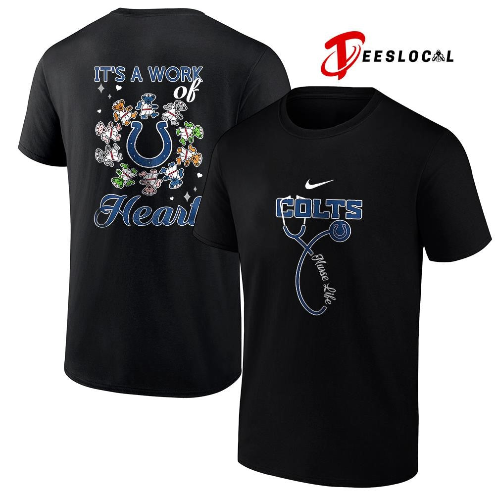 Indianapolis Colts x Grateful Dead Nurse it's a work - Adult & Kids T-Shirts, Sweatshirts & Hoodies apparel design preview 1
