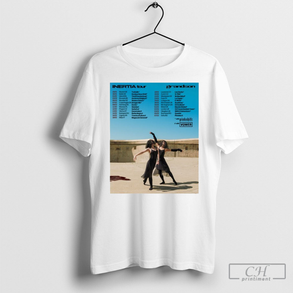 Inertia Grandson Uk European Tour 2026 Dates - Adult & Kids T-Shirts, Sweatshirts & Hoodies apparel design preview 1