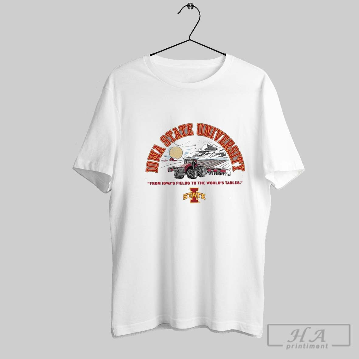 Iowa State Cyclones From Iowas Fields To Worlds - Adult & Kids T-Shirts, Sweatshirts & Hoodies apparel design preview 1