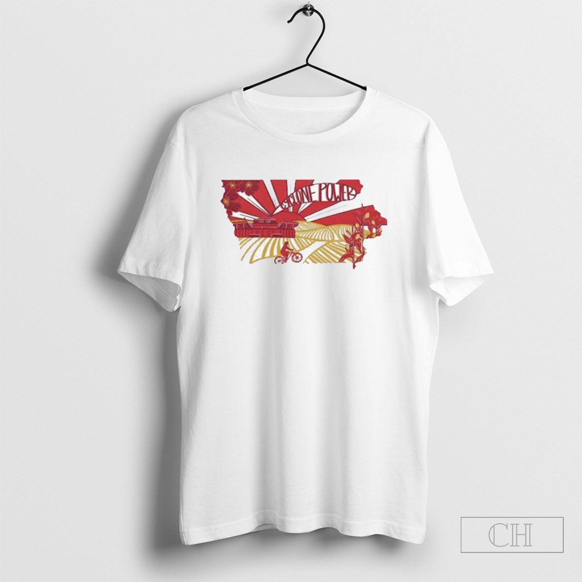 Iowa State Cyclones Power Outline - Adult & Kids T-Shirts, Sweatshirts & Hoodies apparel design preview 1