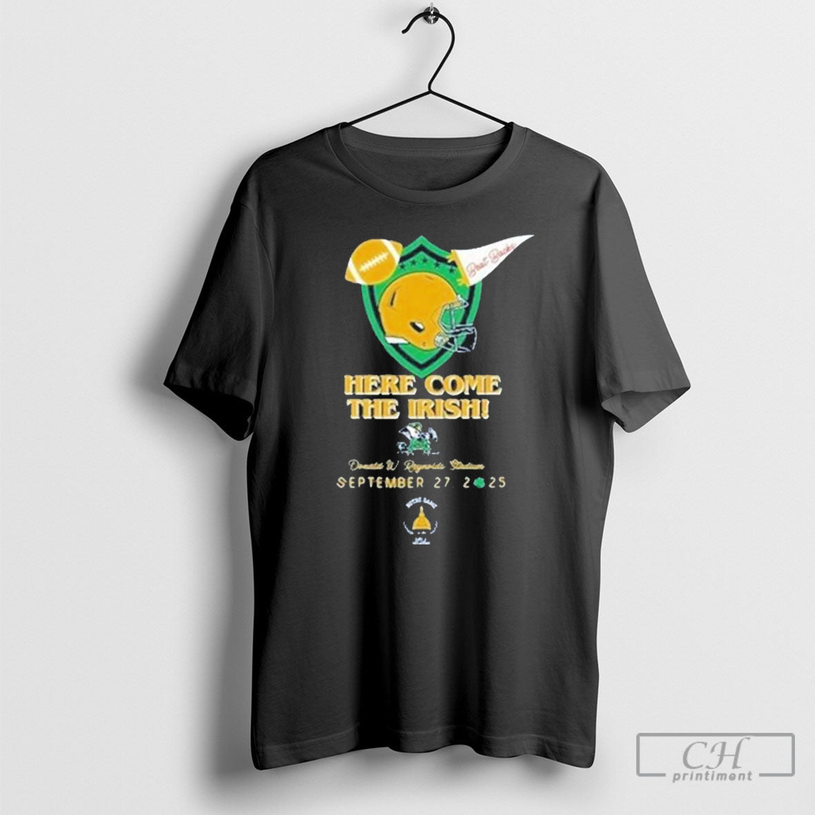 Irish Vs Razorbacks Game Day 2025 - Adult & Kids T-Shirts, Sweatshirts & Hoodies apparel design preview 1