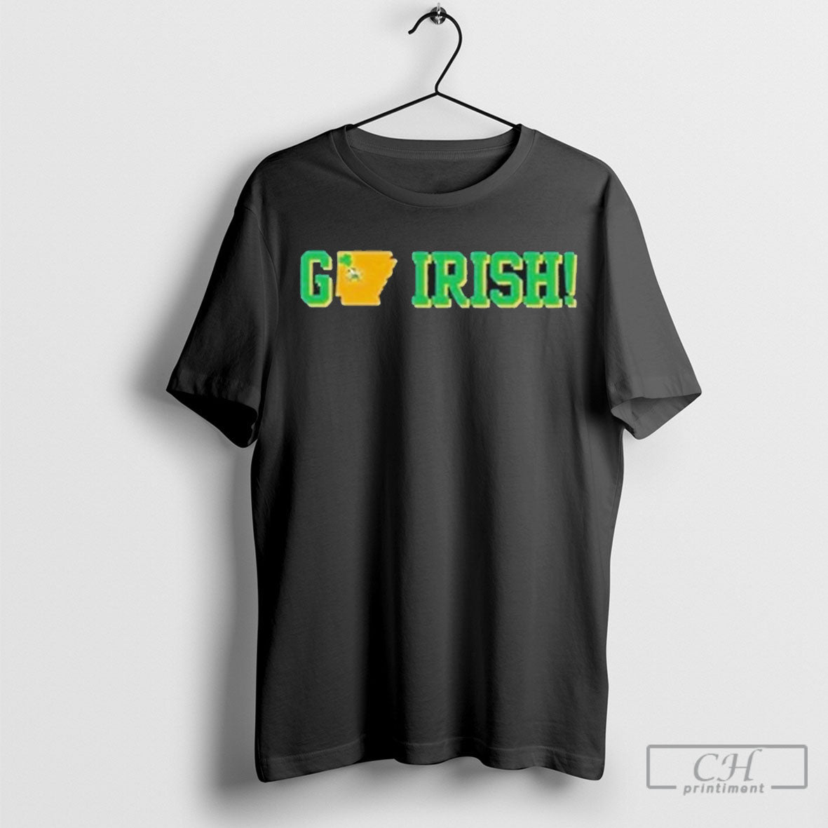 Irish Vs Razorbacks Game Day Go - Adult & Kids T-Shirts, Sweatshirts & Hoodies apparel design preview 1