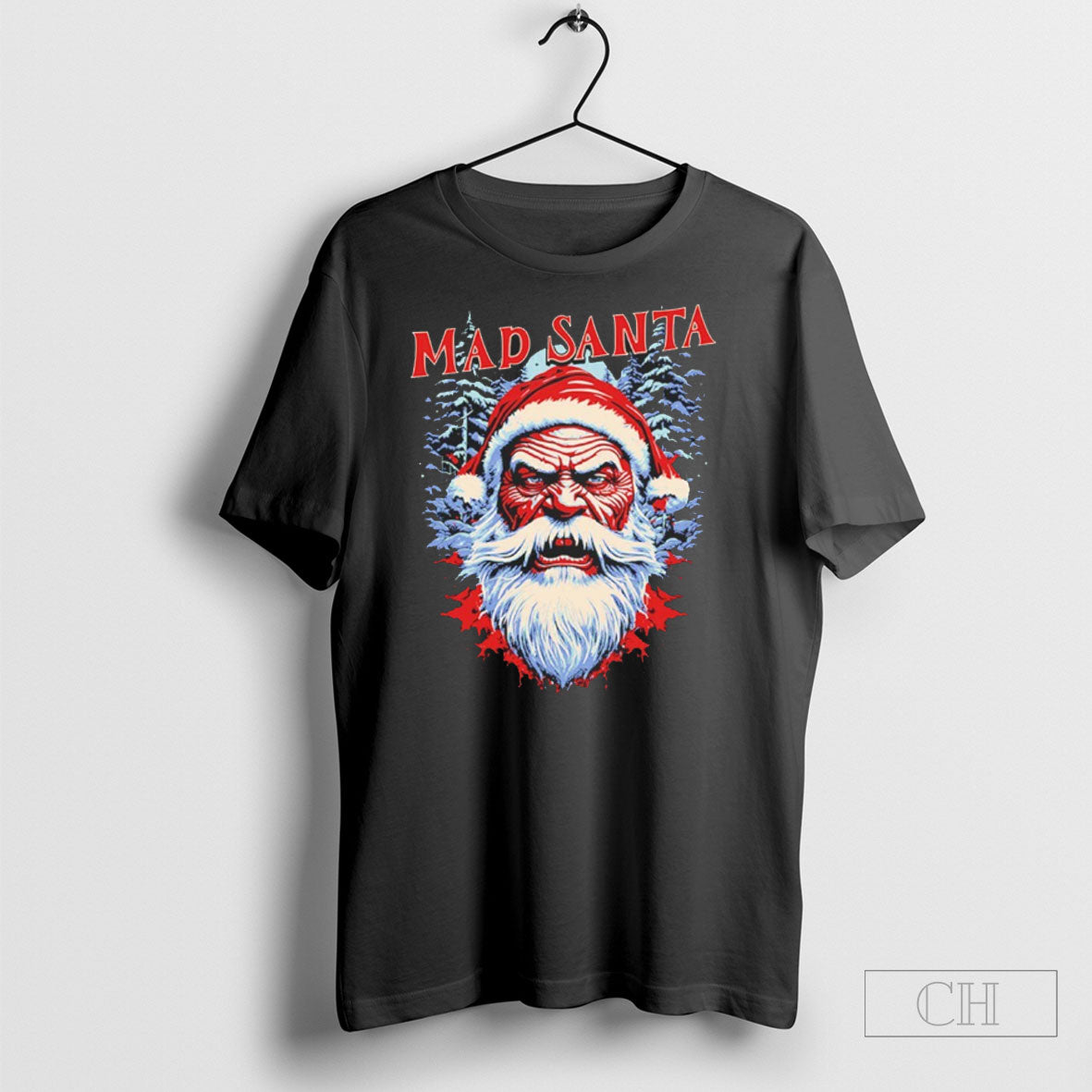 Is Mad Santa Christmas - Adult & Kids T-Shirts, Sweatshirts & Hoodies apparel design preview 1