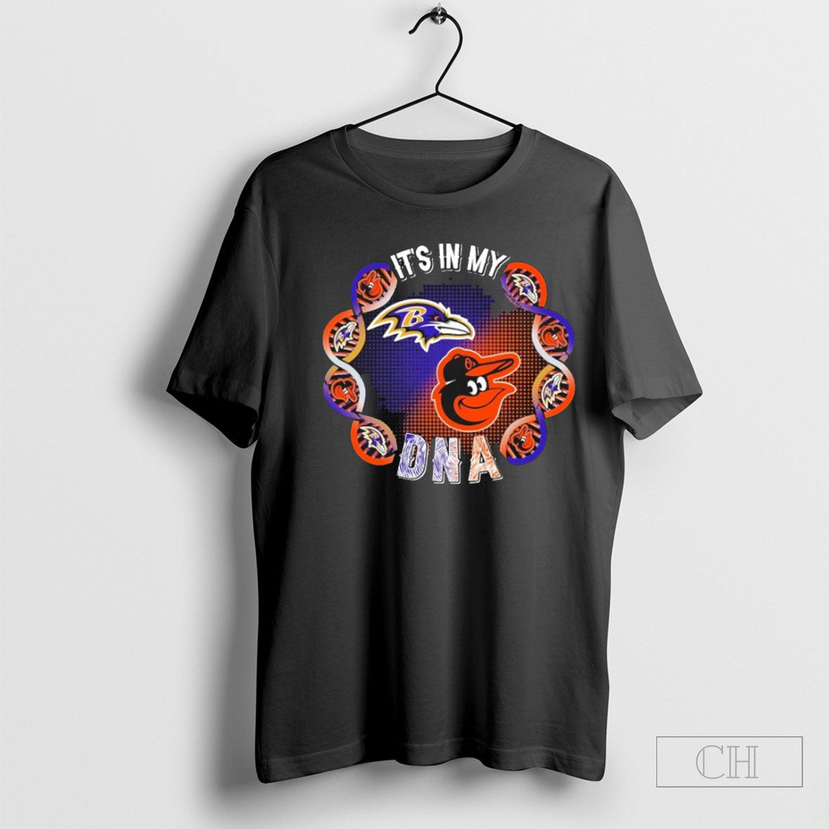 Its In My Dna Baltimore Sports Teams Ravens And - Adult & Kids T-Shirts, Sweatshirts & Hoodies apparel design preview 1