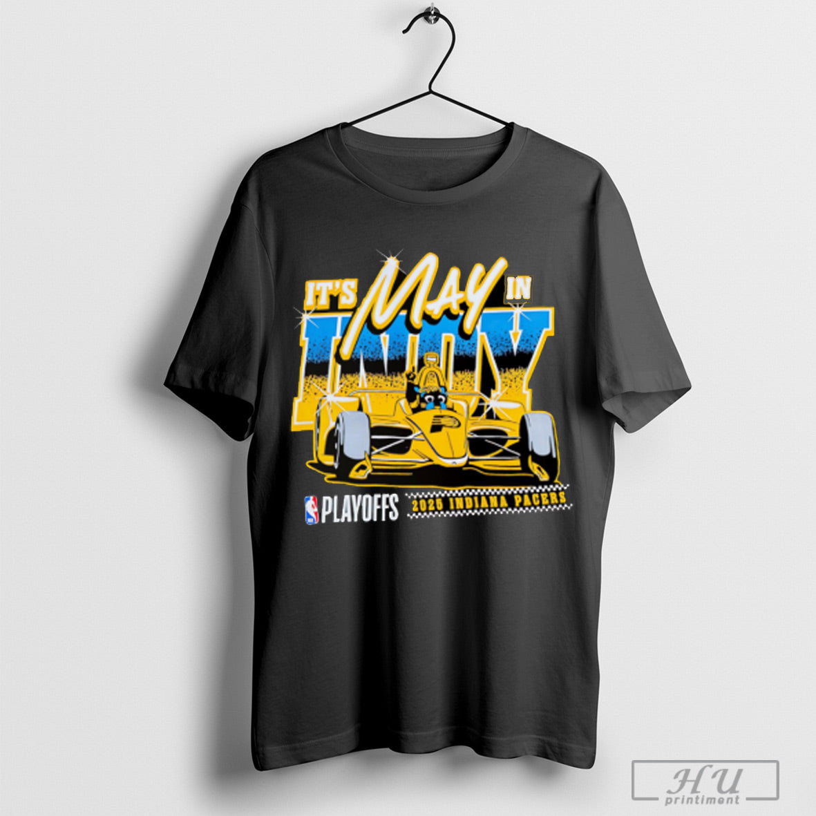 Its May In Indy 2025 Nba Playoffs Indiana Pacers - Adult & Kids T-Shirts, Sweatshirts & Hoodies apparel design preview 1