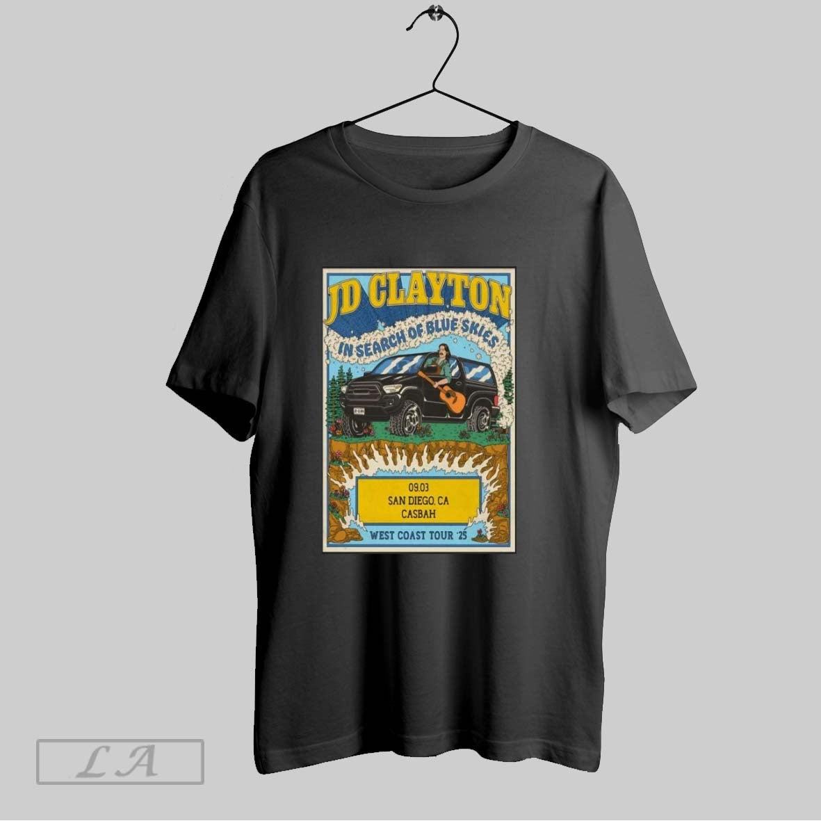 Jd Clayton September 3 2025 Casbah In San Diego Ca - Adult & Kids T-Shirts, Sweatshirts & Hoodies apparel design preview 1