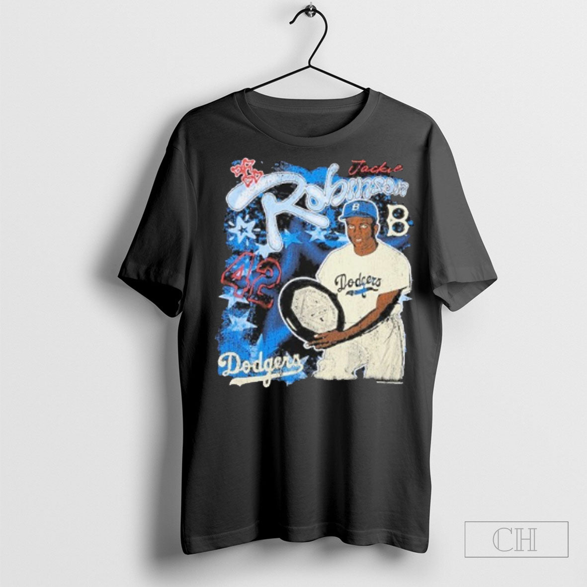 Jackie Robinson Brooklyn Dodgers Batters Eye - Adult & Kids T-Shirts, Sweatshirts & Hoodies apparel design preview 1