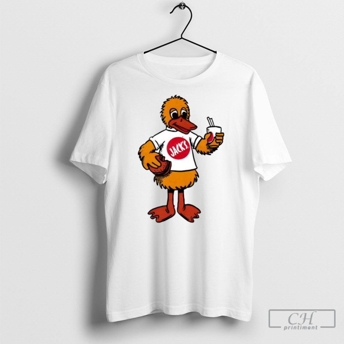Jacks Foods System 1976 Vintage Duck Logo - Adult & Kids T-Shirts, Sweatshirts & Hoodies apparel design preview 1