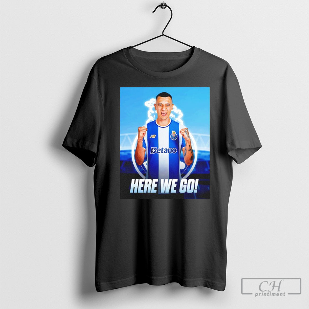 Jakub Kiwior To Fc Porto Here We Go - Adult & Kids T-Shirts, Sweatshirts & Hoodies apparel design preview 1