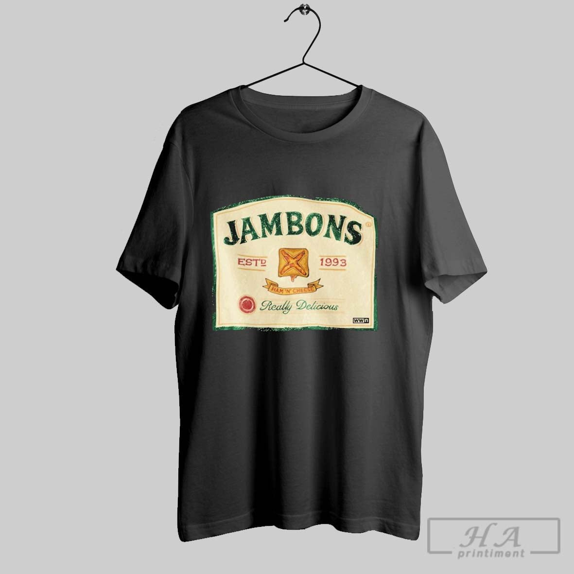 Jambons Waterford Whispers Est 1993 - Adult & Kids T-Shirts, Sweatshirts & Hoodies apparel design preview 1
