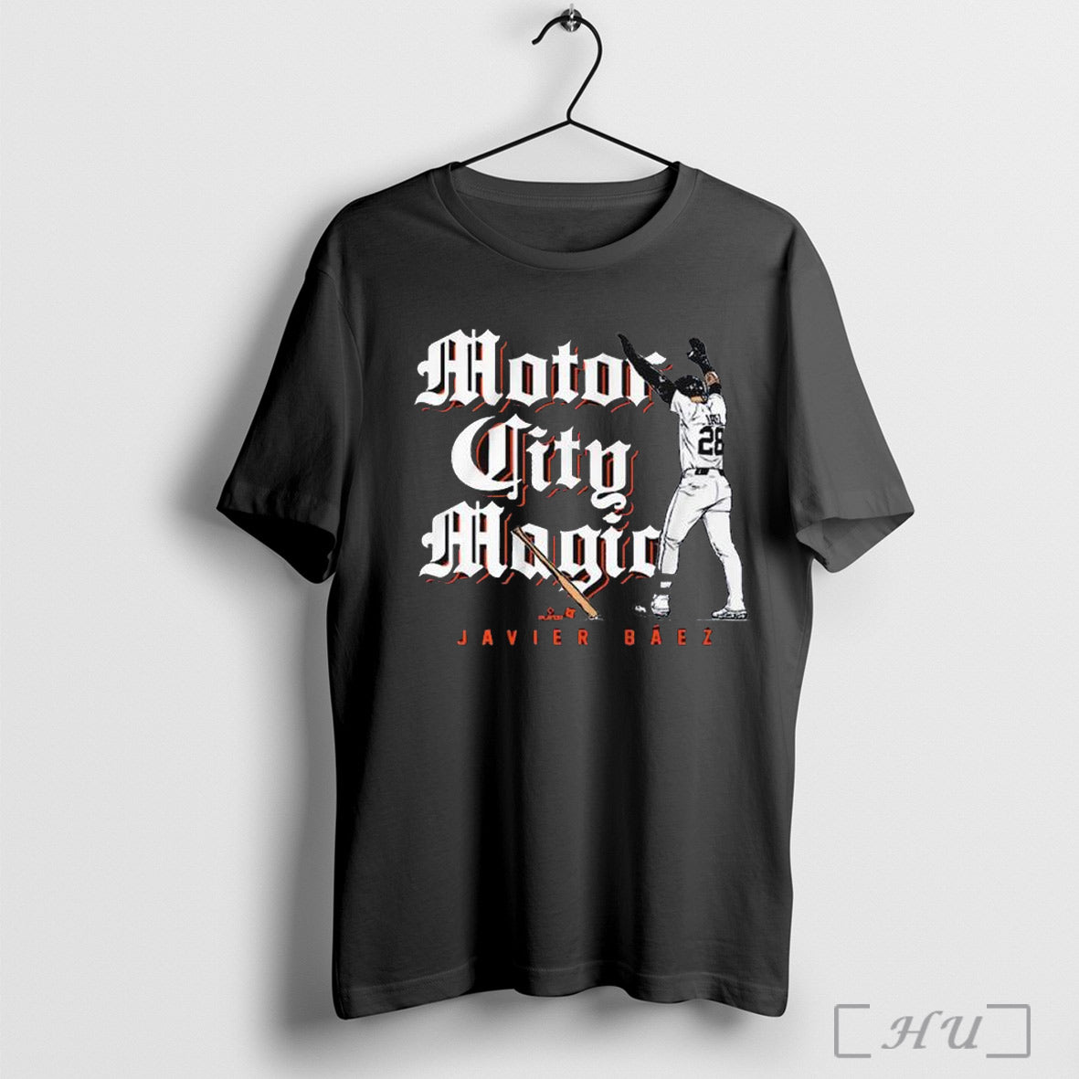 Javier Baez Motor City Magic Detroit Tigers Mlb 2025 - Adult & Kids T-Shirts, Sweatshirts & Hoodies apparel design preview 1
