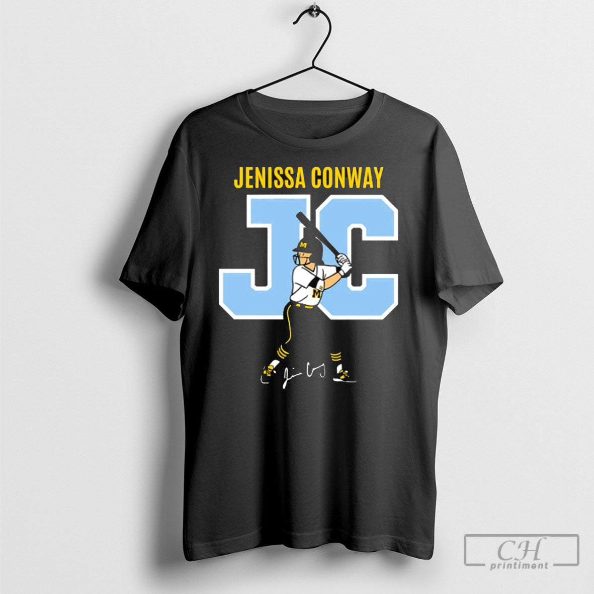 Jenissa Conway Michigan Wolverines Softball - Adult & Kids T-Shirts, Sweatshirts & Hoodies apparel design preview 1