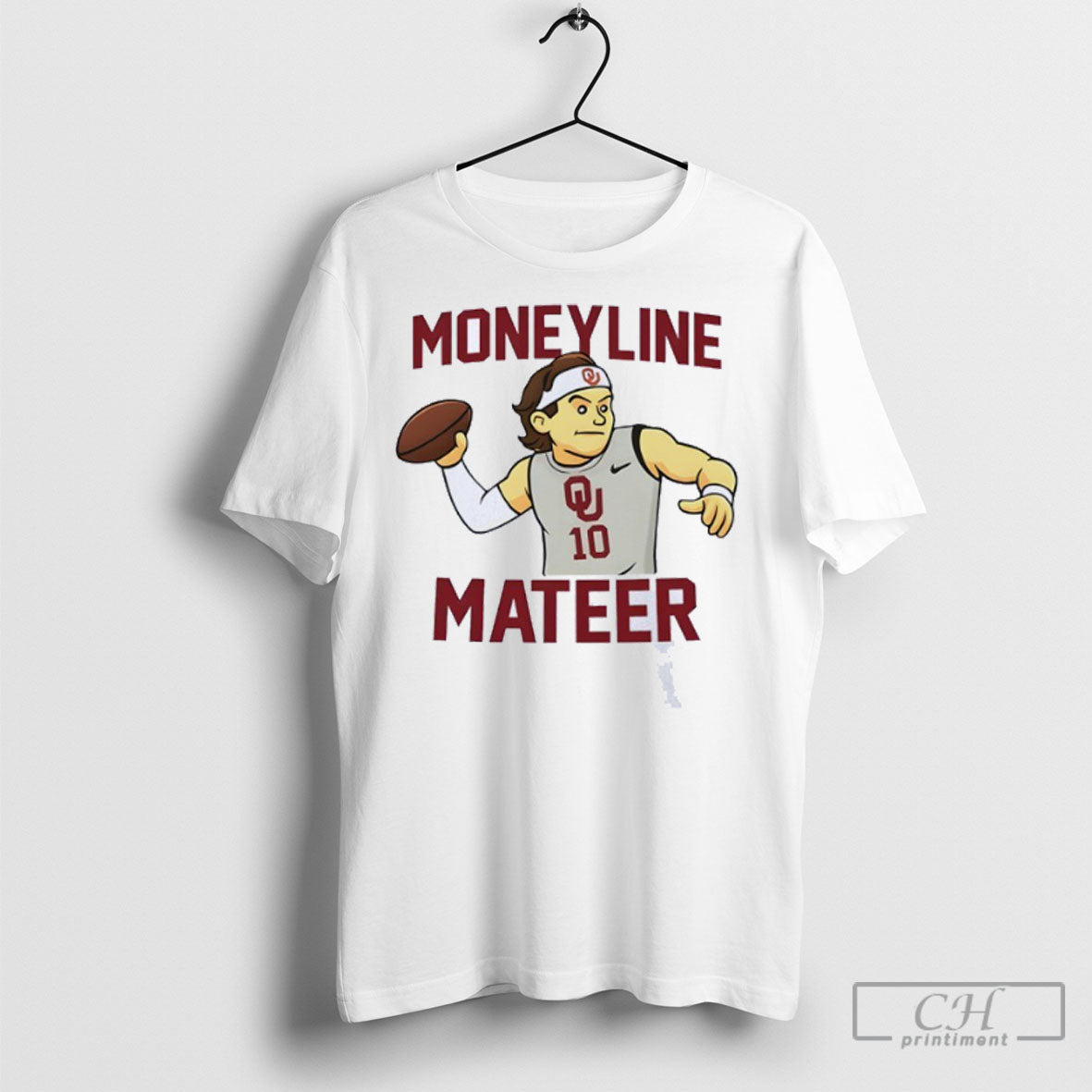 John Mateer Moneyline Football - Adult & Kids T-Shirts, Sweatshirts & Hoodies apparel design preview 1