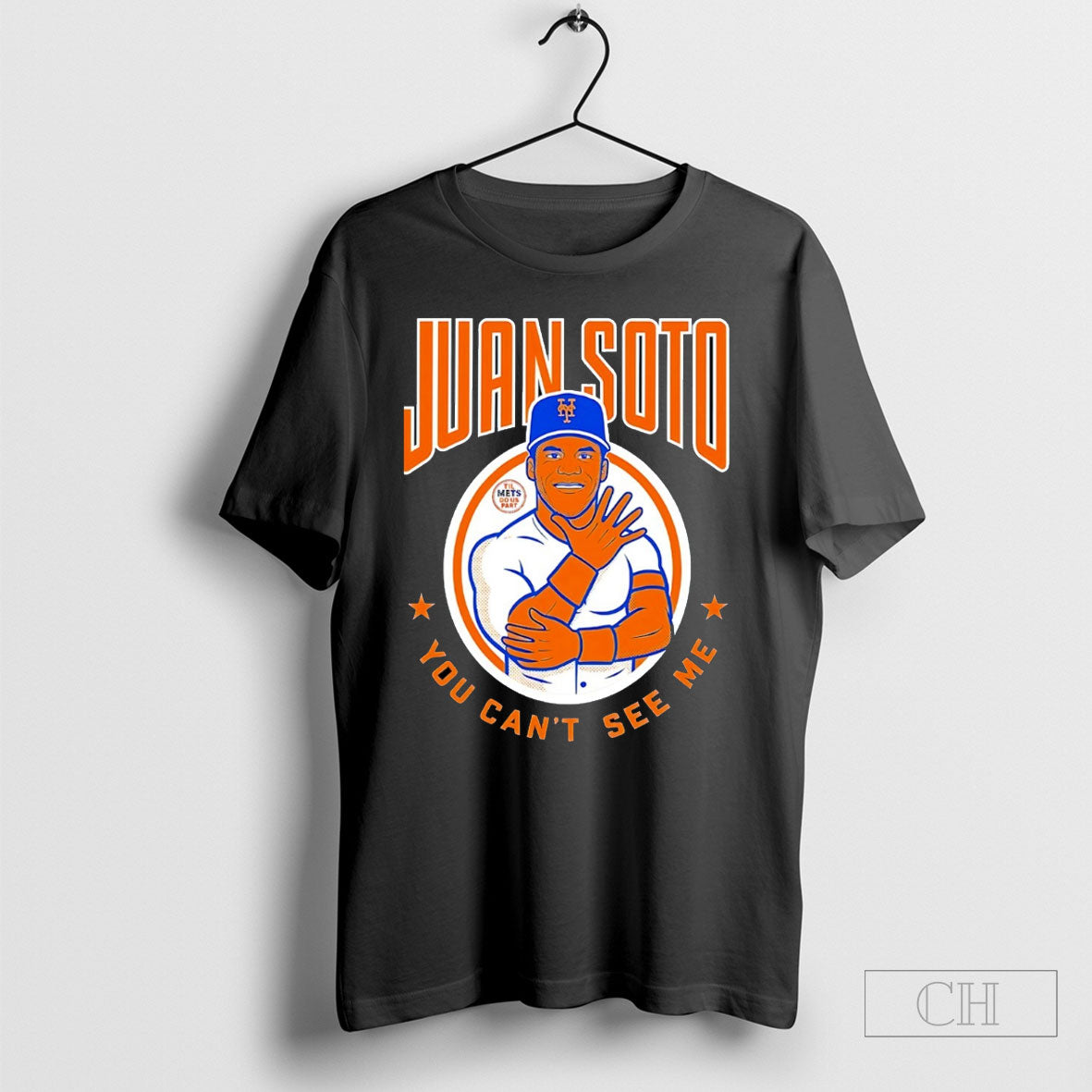 Juan Soto You Cant See Me New York Mets Baseball - Adult & Kids T-Shirts, Sweatshirts & Hoodies apparel design preview 1