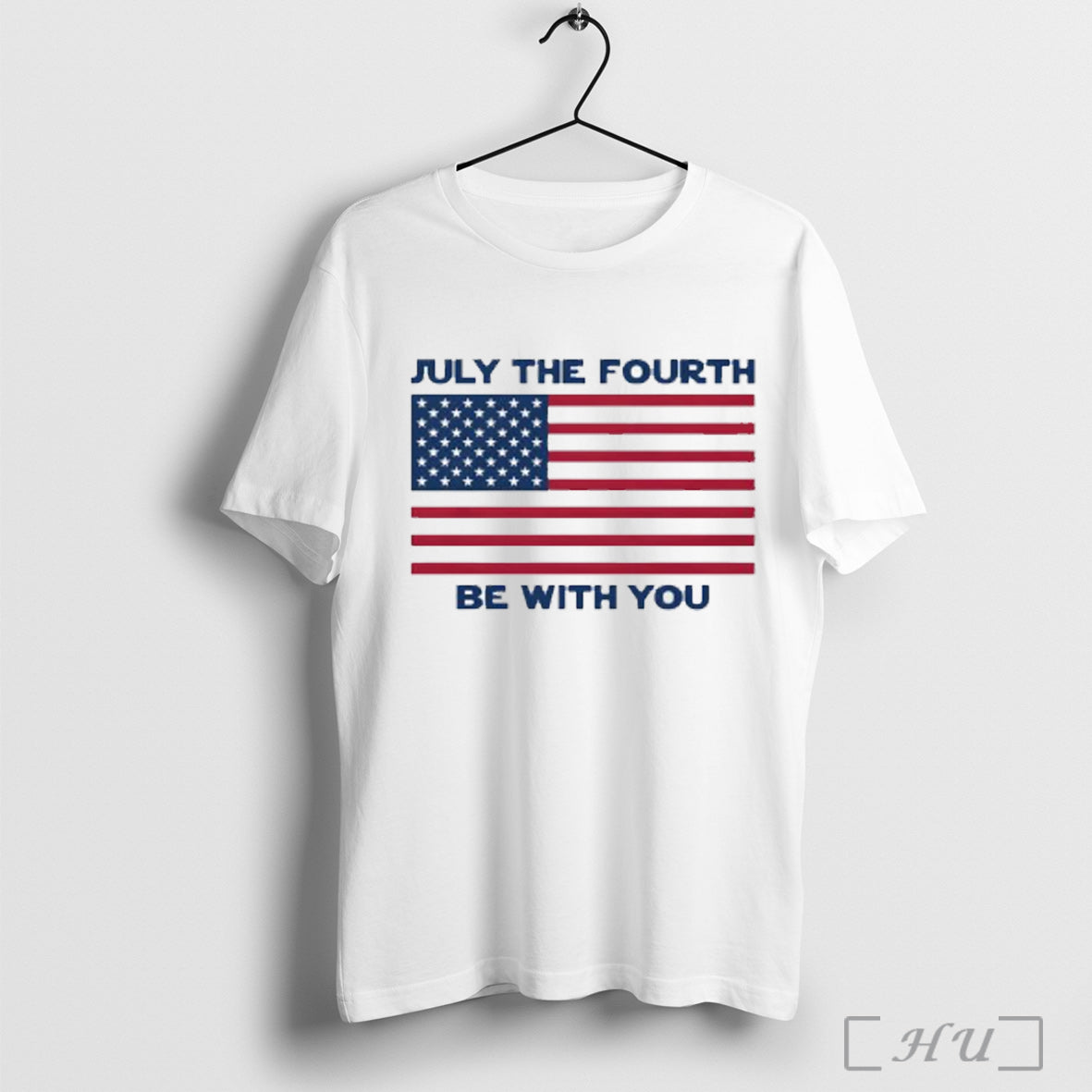 July The Fourth Be With You - Adult & Kids T-Shirts, Sweatshirts & Hoodies apparel design preview 1