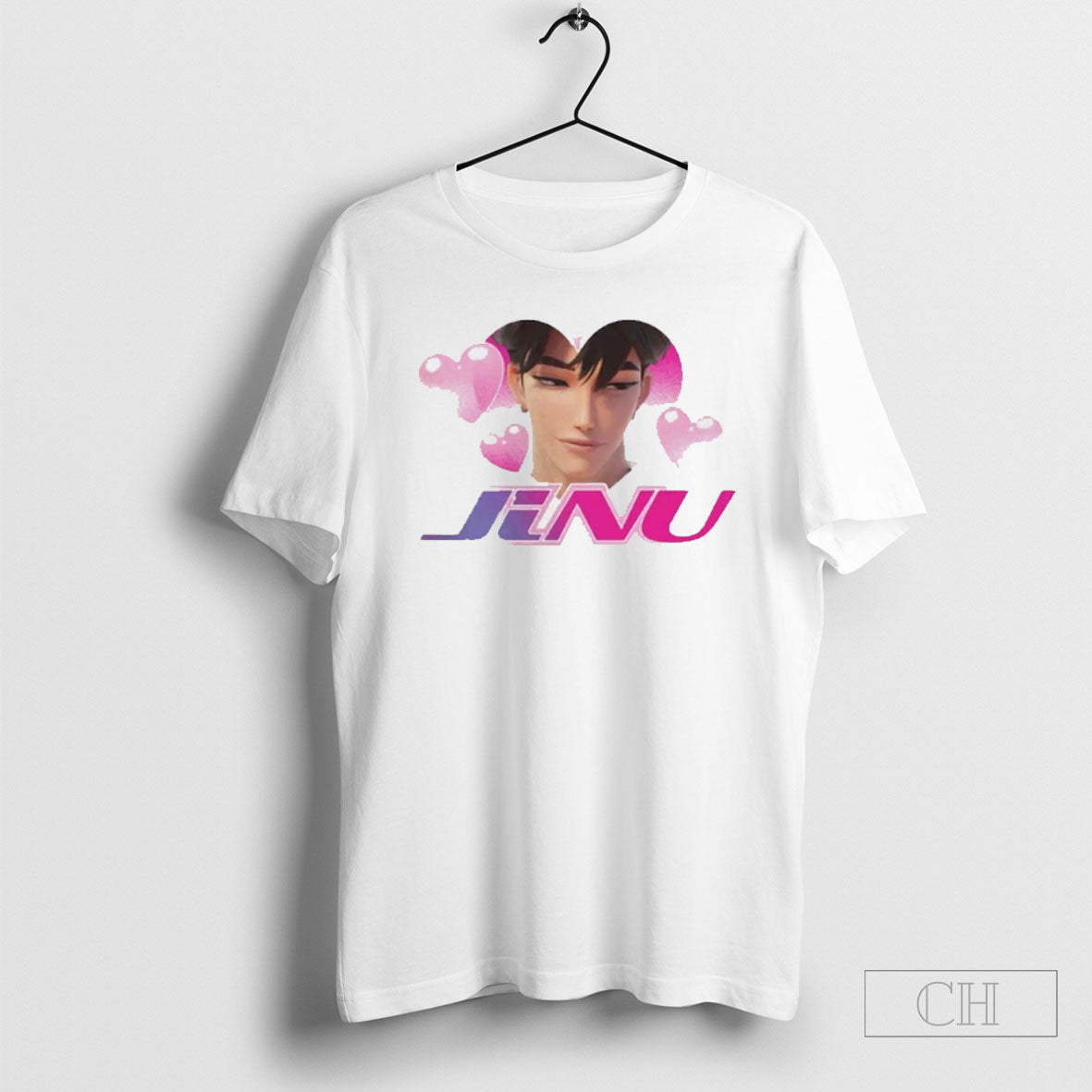 Kpop Demon Hunters Jinu Heart Portrait - Adult & Kids T-Shirts, Sweatshirts & Hoodies apparel design preview 1