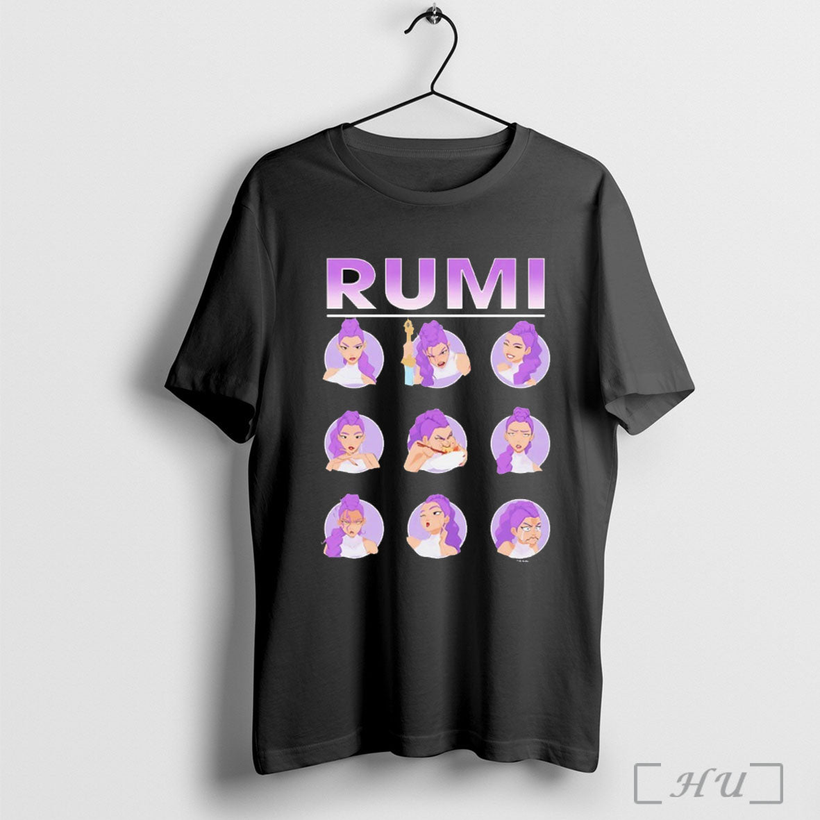 Kpop Demon Hunters Rumi Expressions - Adult & Kids T-Shirts, Sweatshirts & Hoodies apparel design preview 1