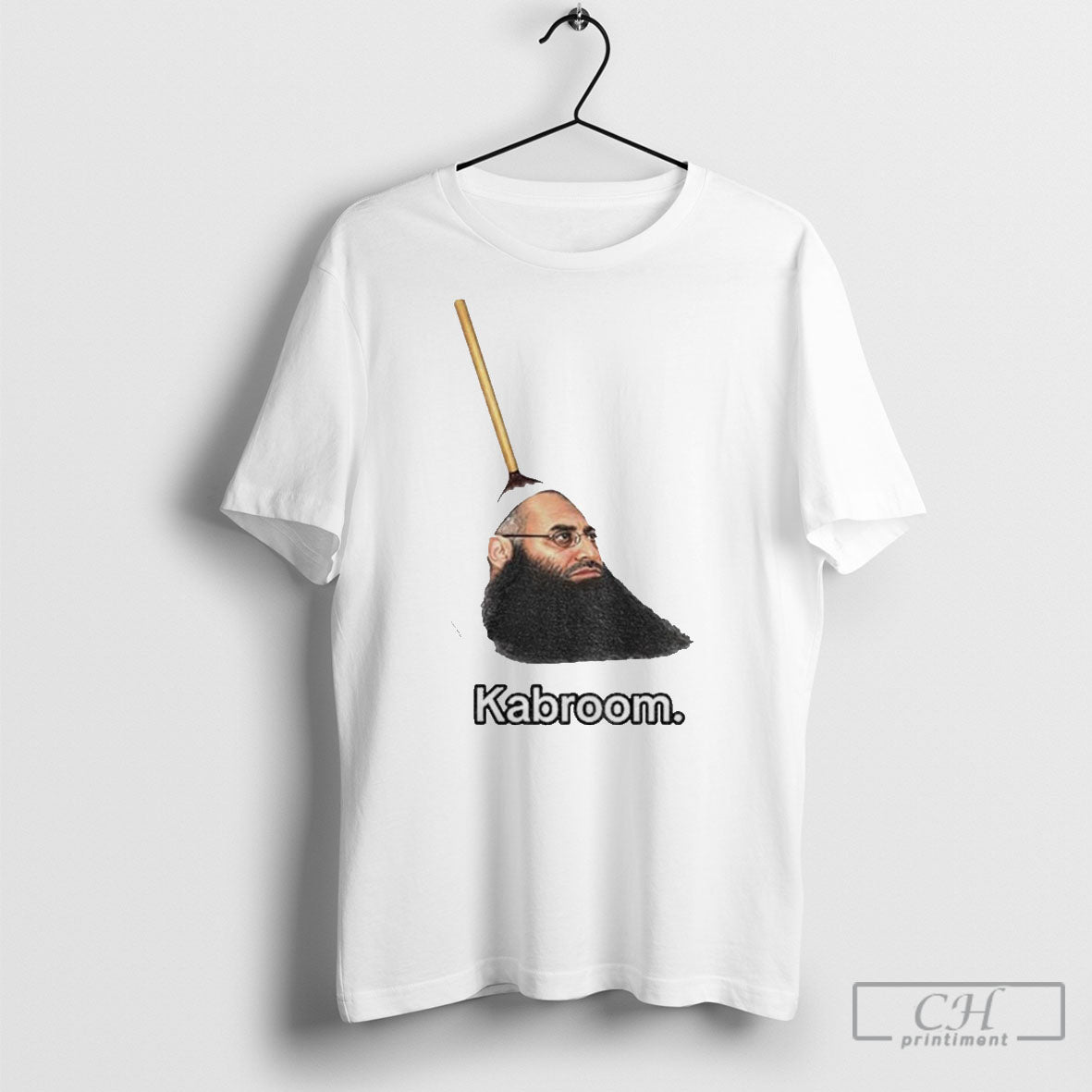 Kabroom Jewish Man Broom Funny Meme - Adult & Kids T-Shirts, Sweatshirts & Hoodies apparel design preview 1