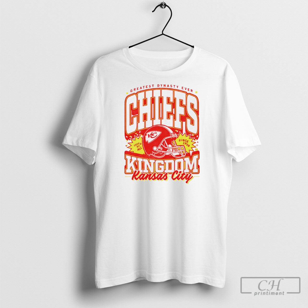 Kansas City Chiefs Greatest Dynasty Ever Kingdom Est - Adult & Kids T-Shirts, Sweatshirts & Hoodies apparel design preview 1