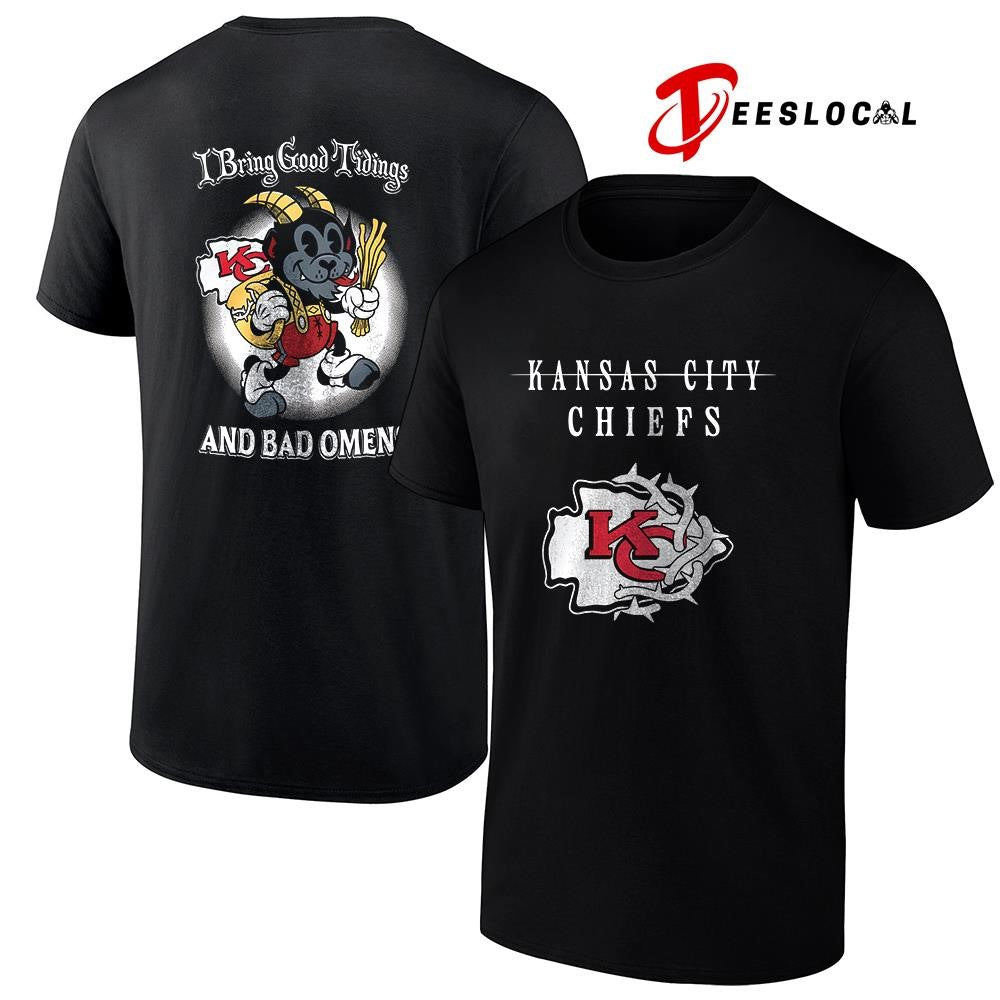 Kansas City Chiefs x Bad Omens I bring good tidings - Adult & Kids T-Shirts, Sweatshirts & Hoodies apparel design preview 1