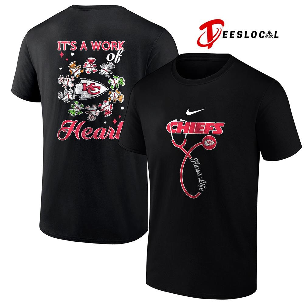 Kansas City Chiefs x Grateful Dead Nurse it's a work - Adult & Kids T-Shirts, Sweatshirts & Hoodies apparel design preview 1