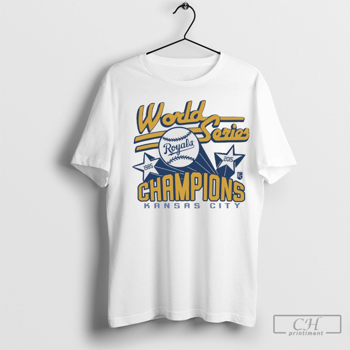 Kansas City Royals 1985 2015 World Series Champions - Adult & Kids T-Shirts, Sweatshirts & Hoodies apparel design preview 1