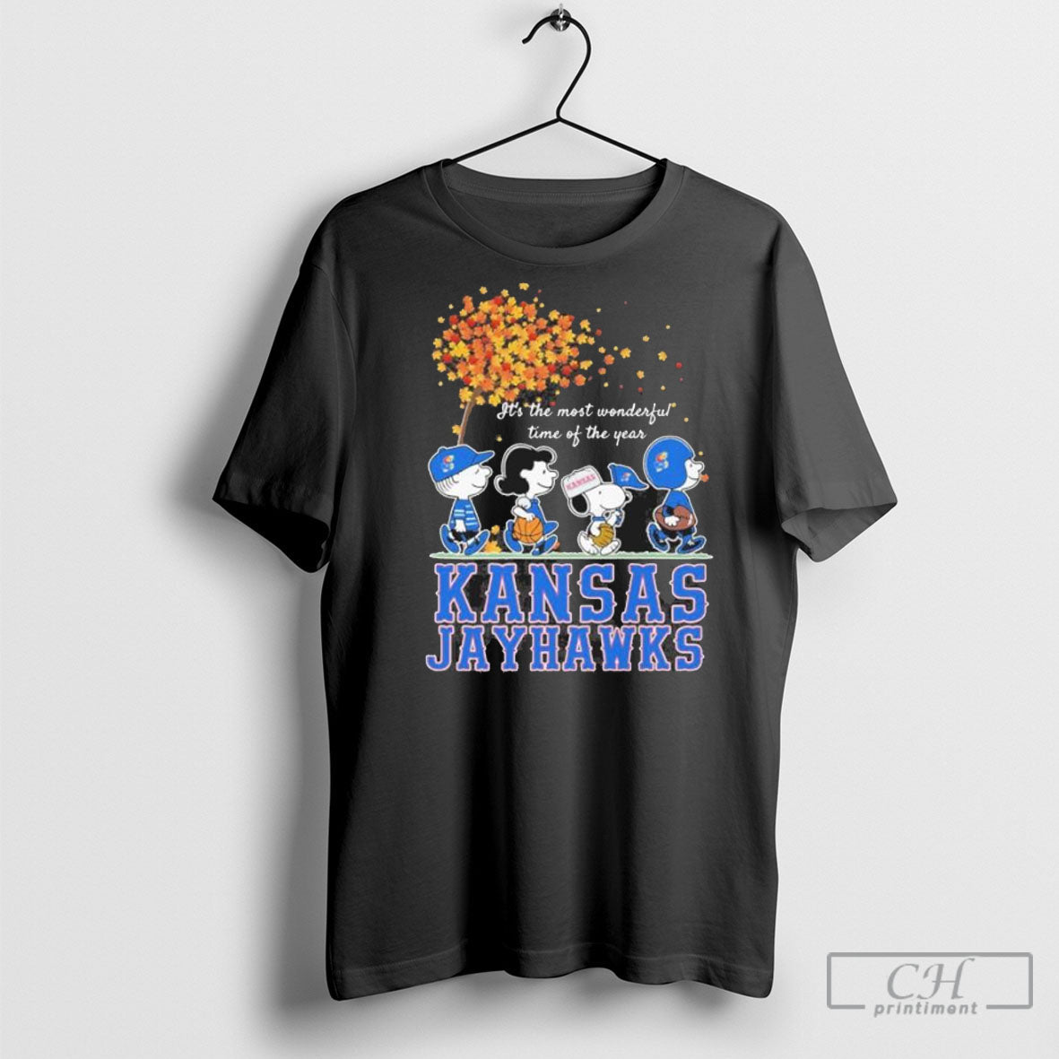 Kansas Jayhawks And Peanuts Character Its The Most - Adult & Kids T-Shirts, Sweatshirts & Hoodies apparel design preview 1