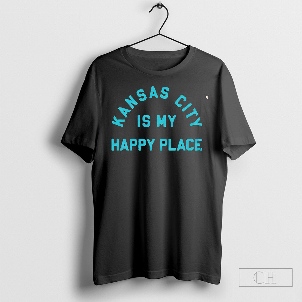Kansas City Is My Happy Place - Adult & Kids T-Shirts, Sweatshirts & Hoodies apparel design preview 1